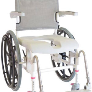 313032 Nielsen Shower/ Commode chair Included: 313040 self-propelled wheel 24" 310048 Commode pan with lid
