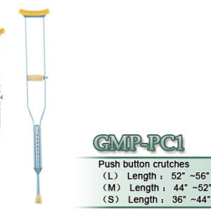 GMP-PC1 Underarm Crutches Adult Size : 5’10” – 6’6”